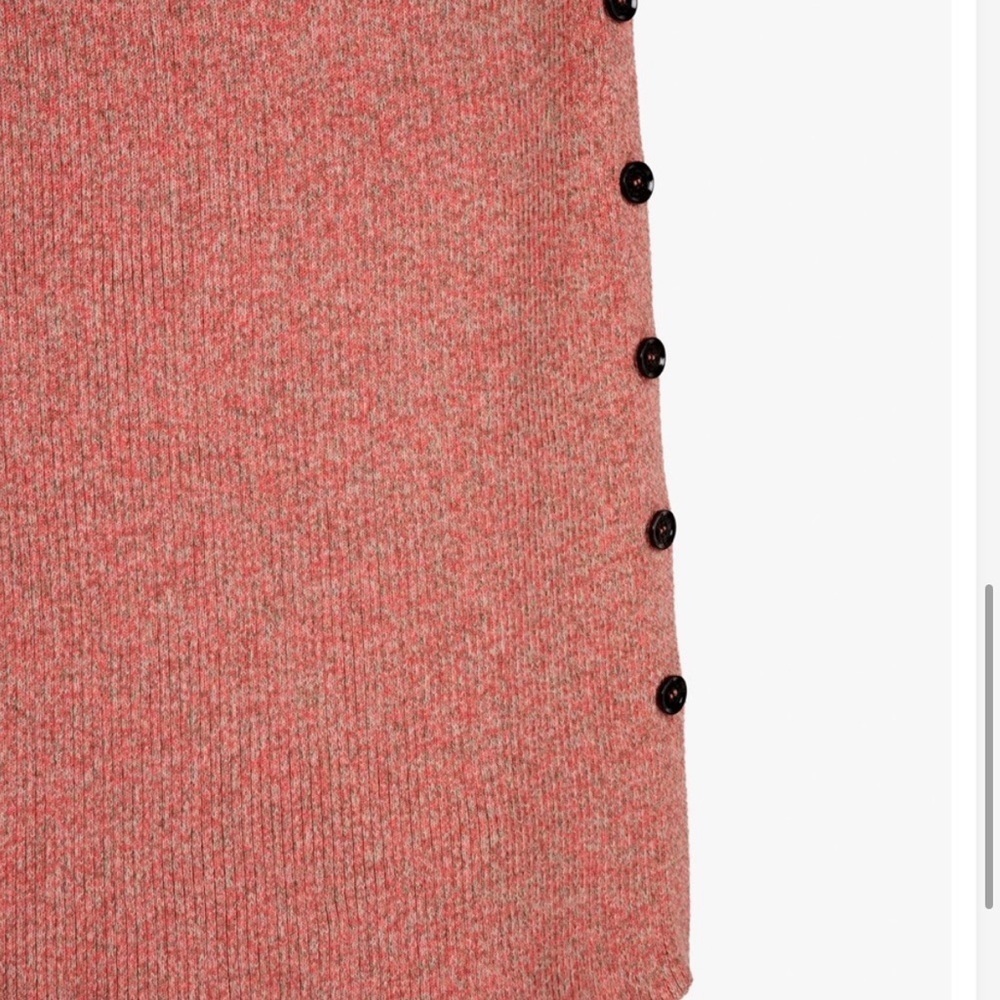 Zara SRPLS Ribbed Button Knit Dress - Picture 7 of 13